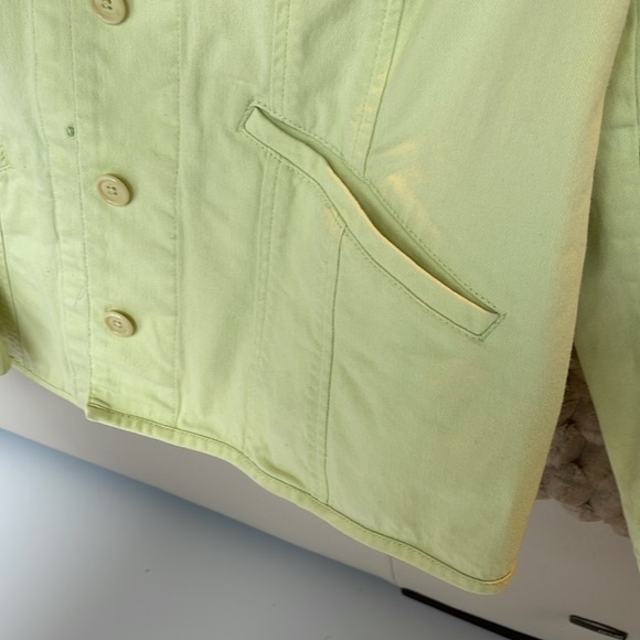Faconnable Jean Jacket Highlighter Yellow - Picture 6 of 7